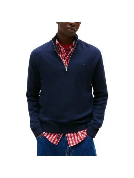 Sveter Tommy Hilfiger modrá