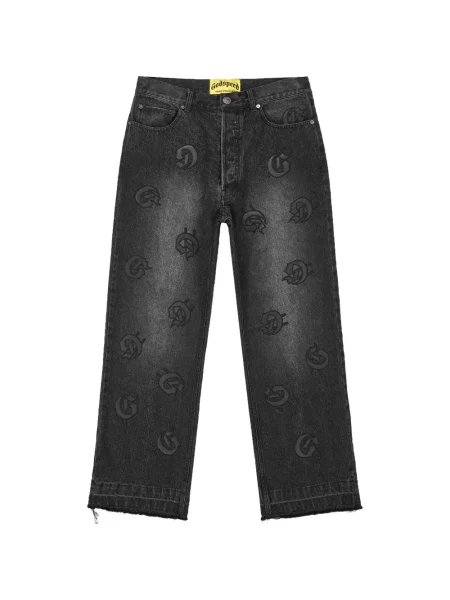 Blugi Godspeed cu imagine negru
