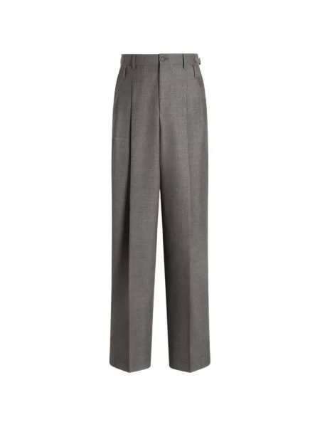 Pantaloni Dolce & Gabbana de lână gri