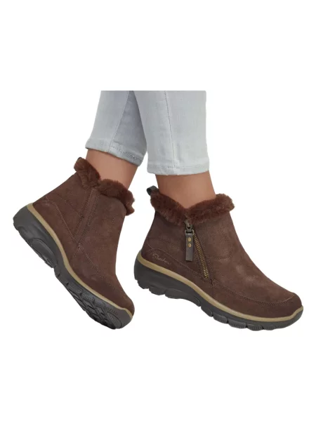 Botki Skechers brązowe
