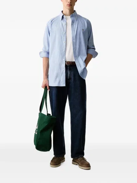 Gulerat tricou polo Polo Ralph Lauren cu decolteu în V fără mâneci maro