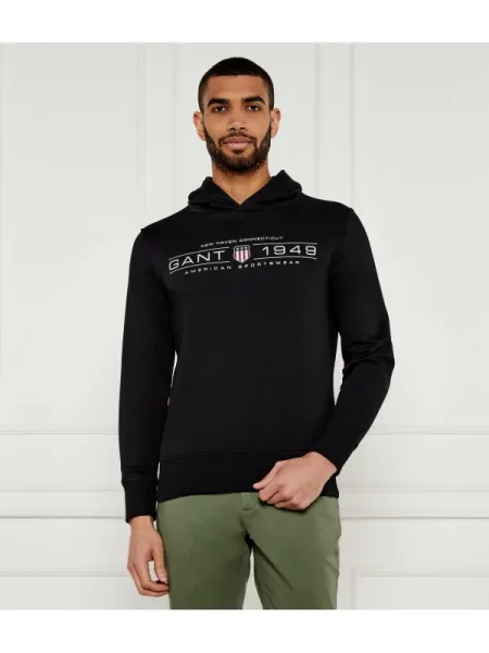 Grafic palton Gant negru