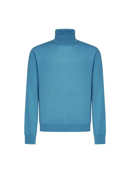 Dzianinowy sweter Valentino niebieski