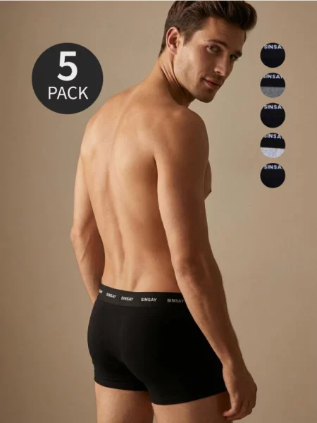 Sinsay bokserki 5 pack wielobarwny
