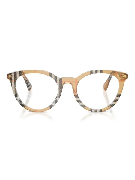 Okrugle sunčane naočale Burberry Eyewear karirane