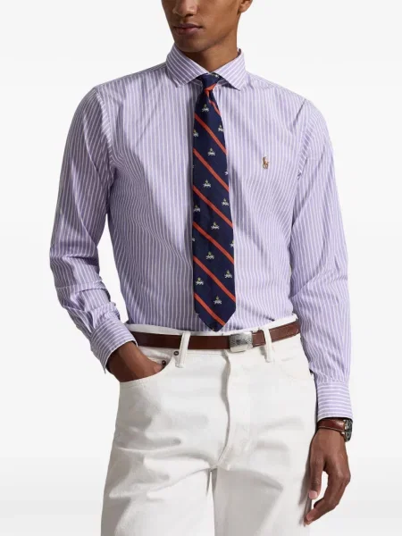Șapcă Polo Ralph Lauren cu decolteu în V cu autograf în carouri albastru