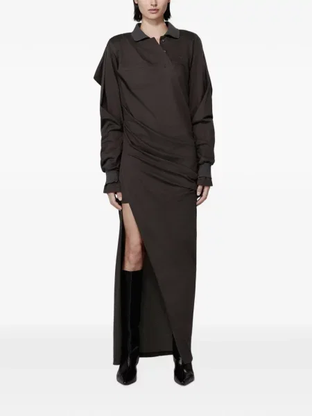 Rochie maxi Srvc Studio drapată maro