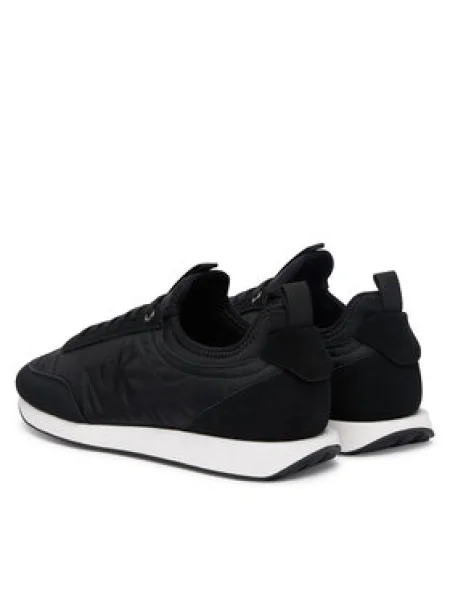 Pánske topánky Calvin Klein Retro Runner Sock Laceup Mix Mat ck black čierna