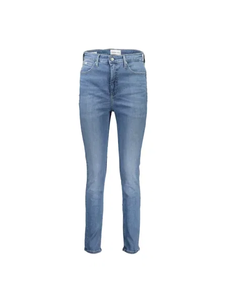 Skinny jeansy skinny Calvin Klein Jeans niebieskie