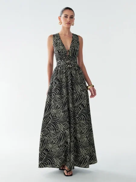 BWLDR Rochie Amber oliv negru