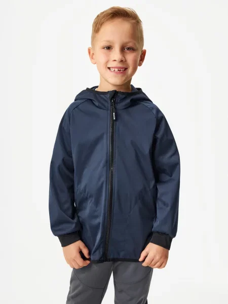 Dziecięca kurtka softshell bez ocieplenia elastyczna Basic Tm. Niebiesko-czarny czarna