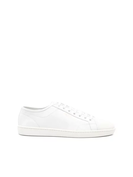 Sneakersy Saint Laurent skórzane na siłownię białe