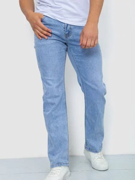 Прямі джинси Ager бавовна/поліестер блакитний