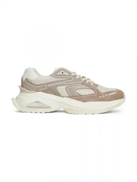Tommy Jeans De piele sneakers bej