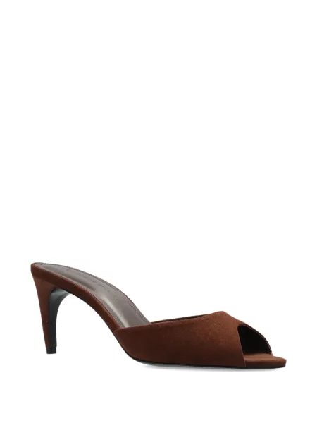 Sandale Black Suede Studio din piele de căprioară negru