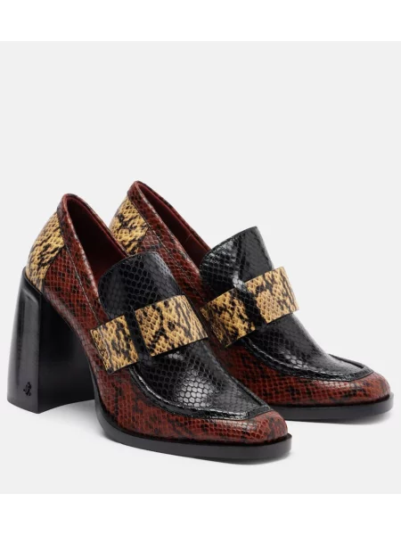 Pantofi cu toc Jimmy Choo din piele cu model piele de șarpe