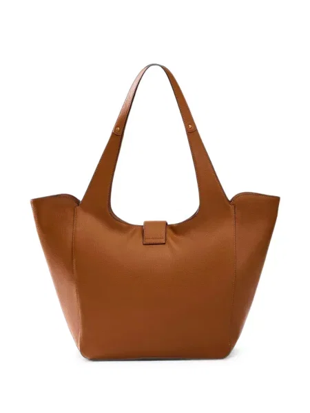 Geantă shopper Guess cu autograf maro