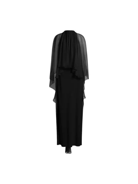 Satynowa sukienka Alberta Ferretti czarna