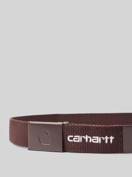 Pasek Carhartt Wip z logo biały
