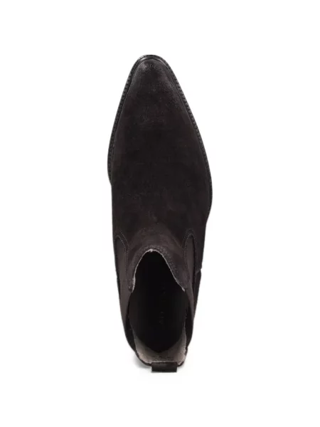 Botine chelsea Allsaints din piele de căprioară negru