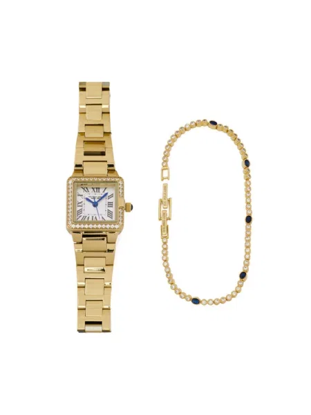 U.S. Polo Assn. Набір годинник і браслет Sophie Золотий