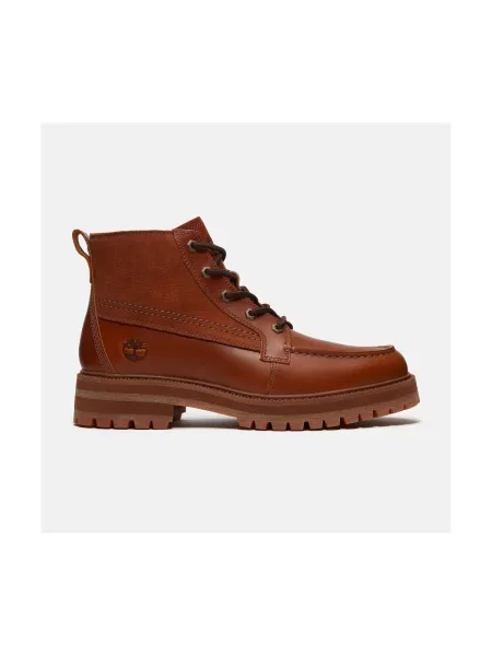 Pantofi Timberland cu șireturi din dantelă maro