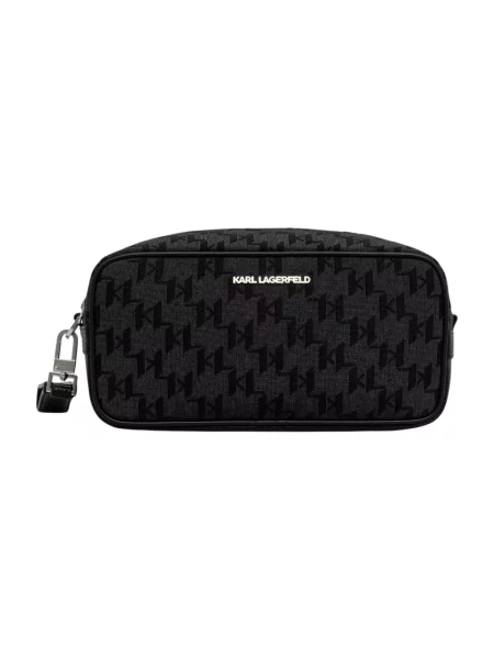 Karl Lagerfeld kosmetyczka K/MONOGRAM czarna