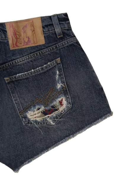 Džínové šortky Martine Rose modré