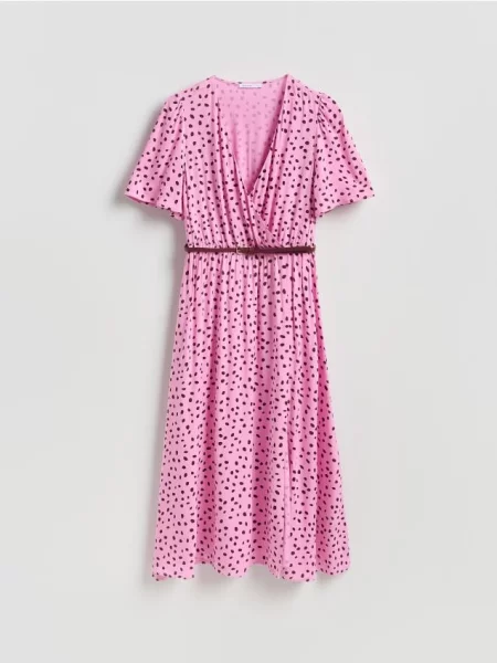 Reserved Rochie cu cu lanț roz
