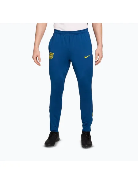 Pantaloni pentru bărbați Nike FC Barcelona Strike SE gym blue/opti yellow albastru