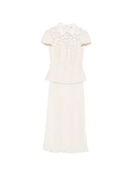 Rochie midi Self-portrait din dantelă