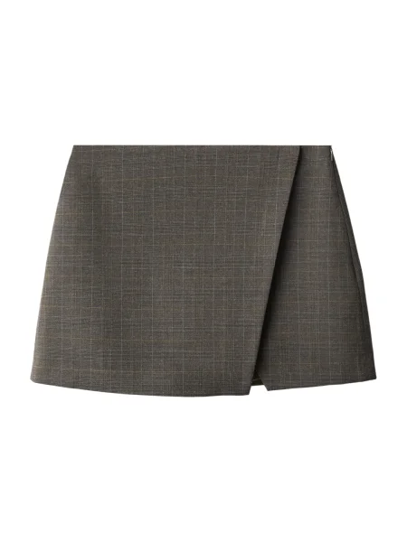 MANGO Fustă STUARD deschis / maro deschis / maro amestecat albastru