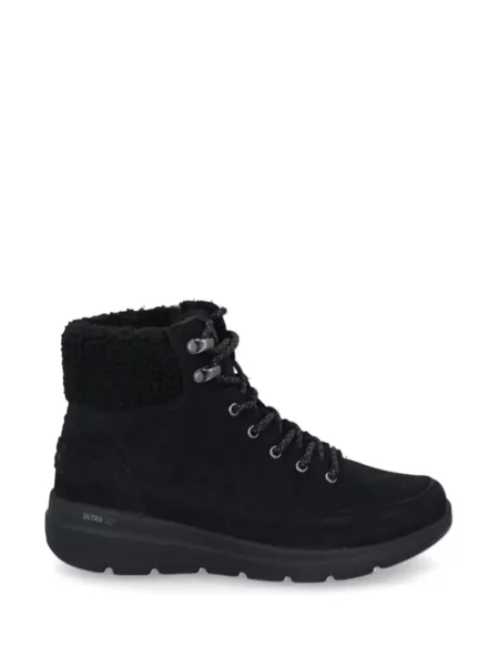 Botine Skechers cu șireturi din dantelă negru