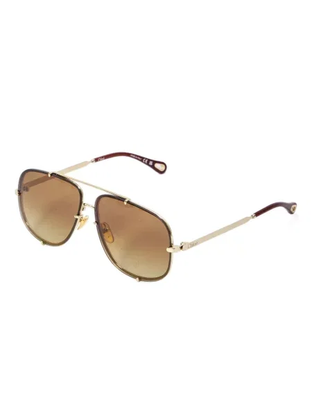Ochelari de soare Chloé cu gradient auriu