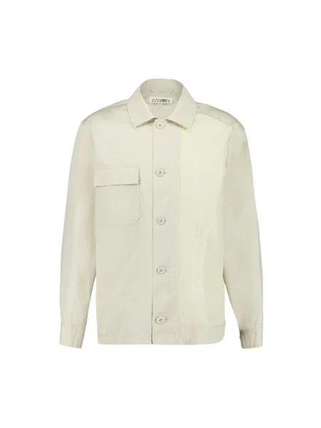 Kurtka Mm6 Maison Margiela z nadrukiem biała