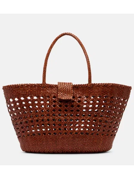 Geanta de piele Rixo din piele maro