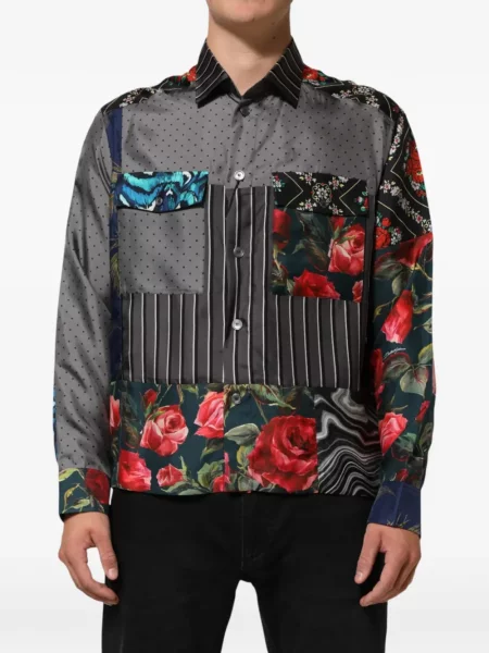 Lung cămașă Dolce & Gabbana negru