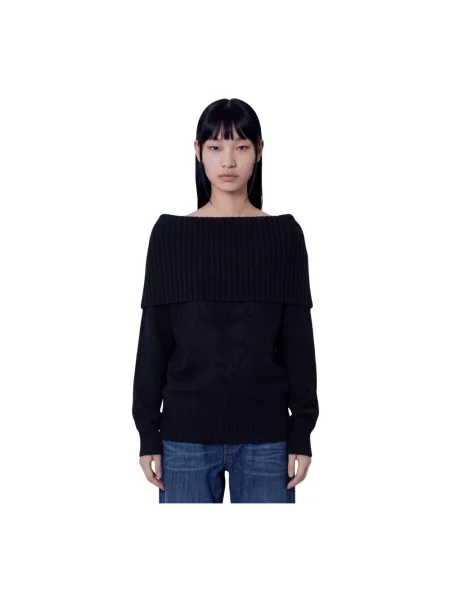 Sweter Sportmax wełniany czarny