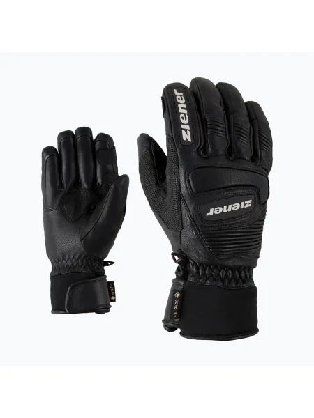 Férfi sí kesztyű ZIENER Guard GTX + Gore Grip PR alpesi fekete. Méret: fekete