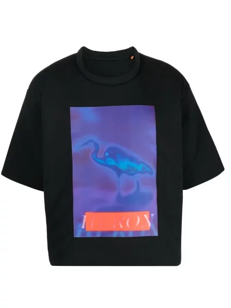 Tricou Heron Preston cu imagine negru