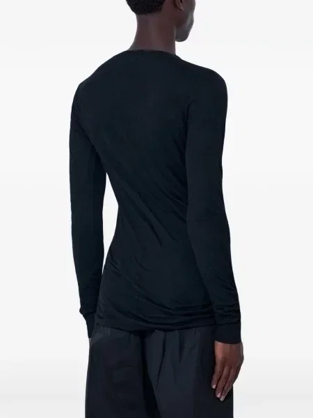Lung tricou Rick Owens negru