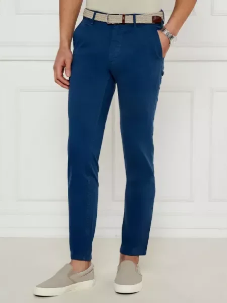 BOSS ORANGE Pantaloni chino | Slim Fit albastru