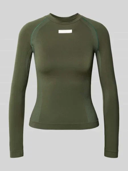 Bluzka z długim rękawem i detalem z logo Ea7 Emporio Armani