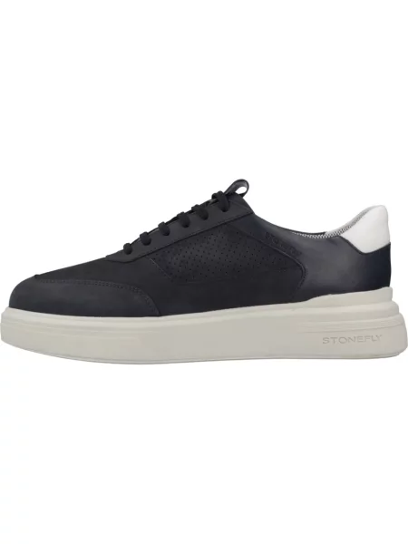 Sneakersy Stonefly skórzane niebieskie