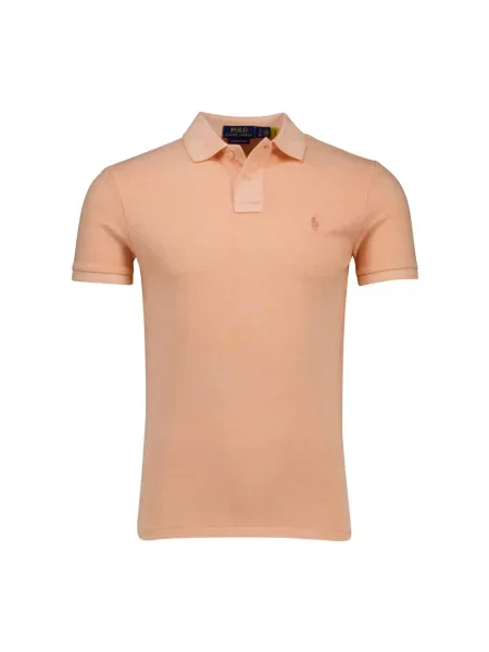 Koszulka polo Polo Ralph Lauren z krótkim rękawem pomarańczowa