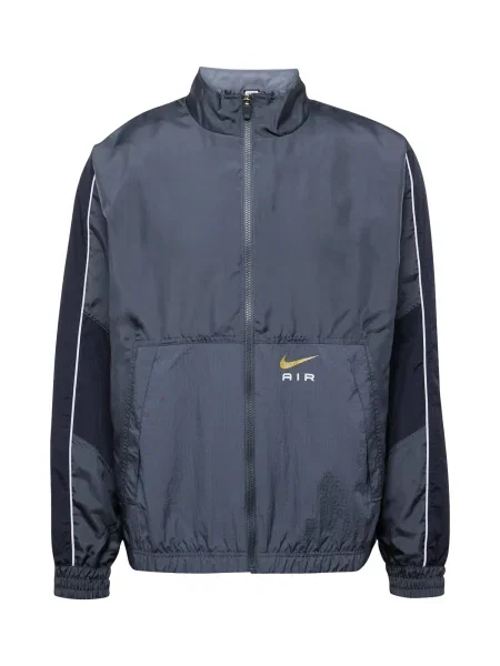 Nike Sportswear Prehodna jakna AIR marine / zlato-rumena / grafit bela