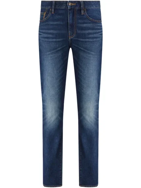 Blugi drepți Armani Exchange albastru