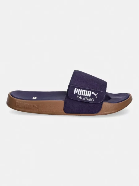 Șlapi Puma din piele violet