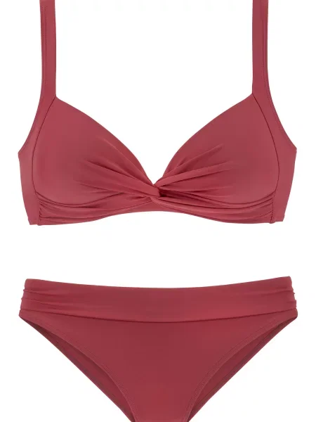 LASCANA Bikini karminsko rdeča