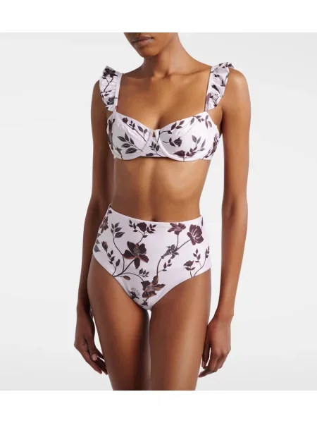 Kvetinové bikiny Agua By Agua Bendita biela